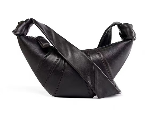 Black Knot Shoulder Bag – Modern Sculpted Design