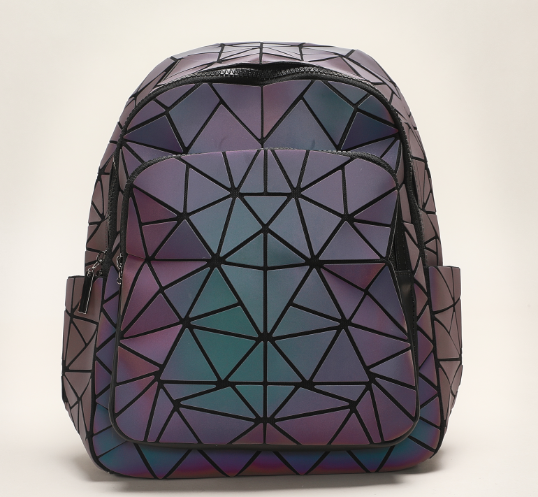 Geometric Holographic Reflective Backpack